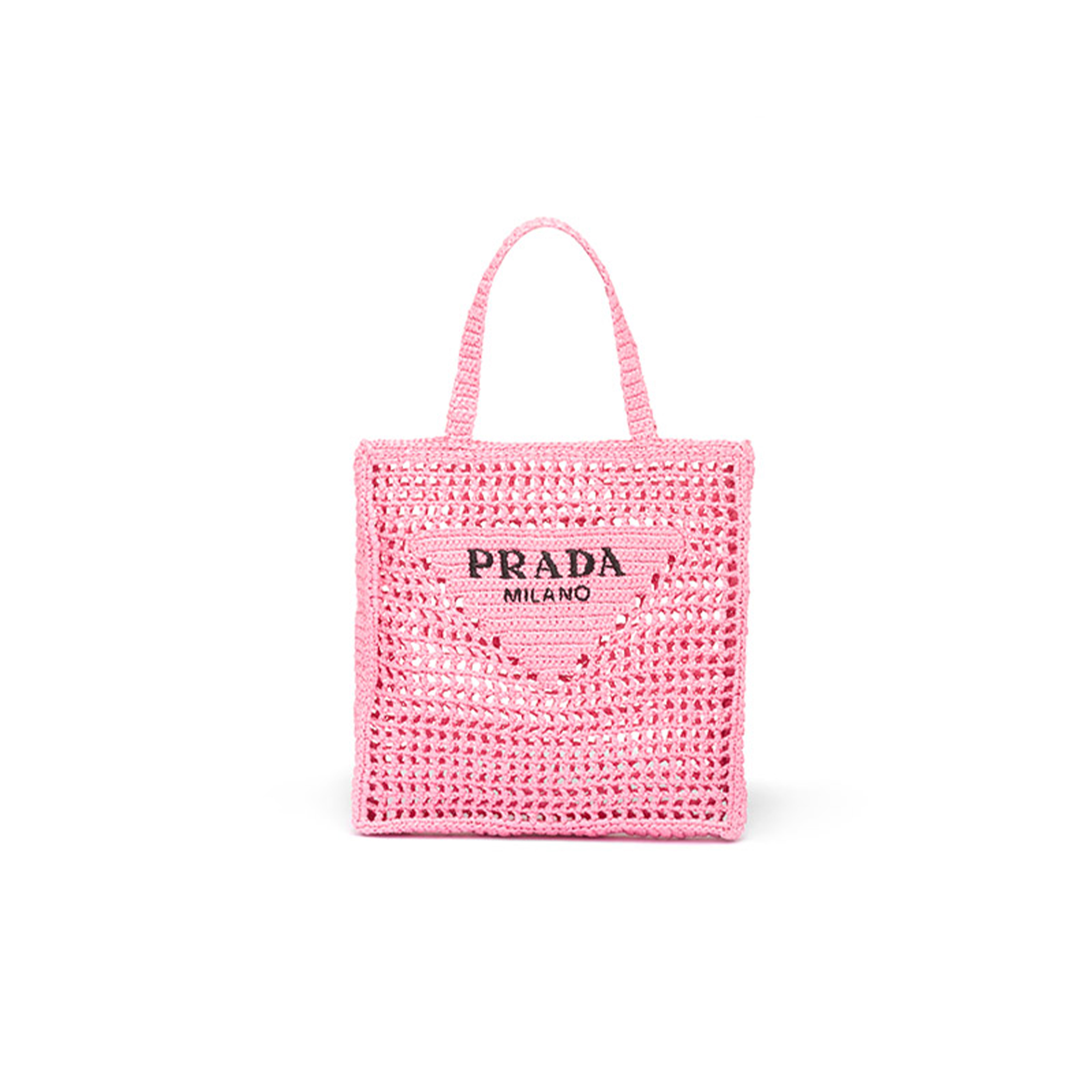 Pra*a crochet tote bag 1bg393 (38*36*3cm)